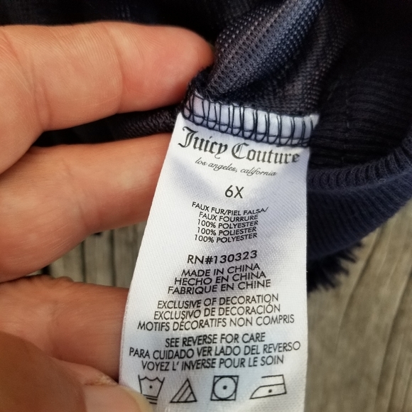 Juicy Couture fuzzy teddy bear sweater - Picture 4 of 6